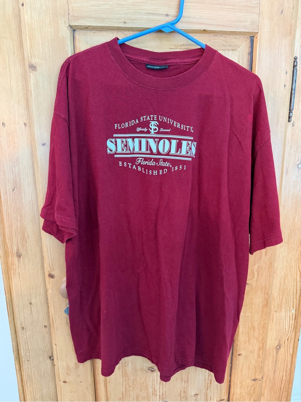 jones & Mitchell Florida State Seminoles Men's Maroon Graphic T-Shirt Sz 2X